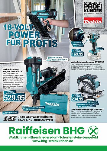 Titelseite: Makita – Profiangebote im Mai