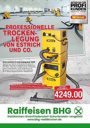 Titelseite: Wilms – Profiangebote im Februar