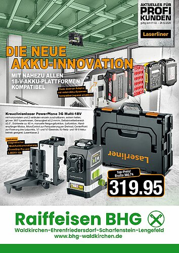 Titelseite: Laserliner – Profiangebote im Februar
