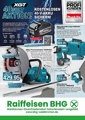 Titelseite: Makita – Profiangebote im Mai