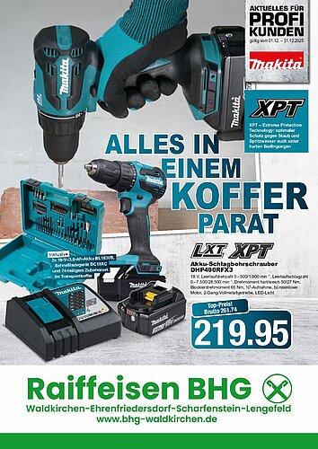 Titelseite: Makita – Profiangebote im Dezember