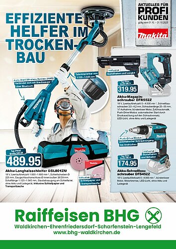 Titelseite: Makita – Profiangebote im Oktober